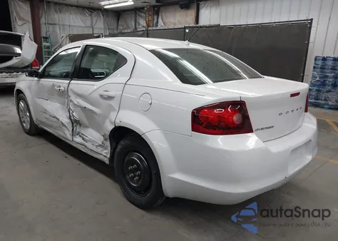 2014 Dodge Avenger Se из США, поврежденный, VIN 1C3CDZAB7EN220112
